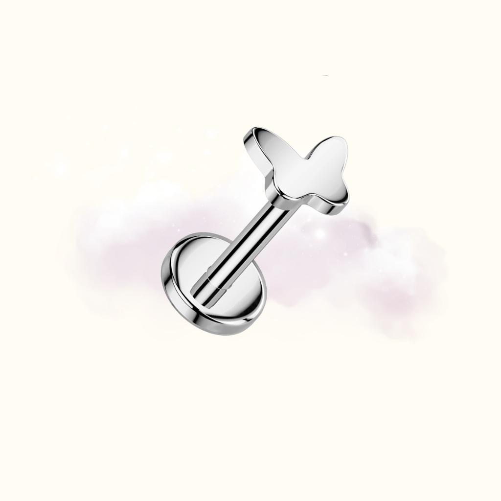 Mini Butterfly Studs - Silver