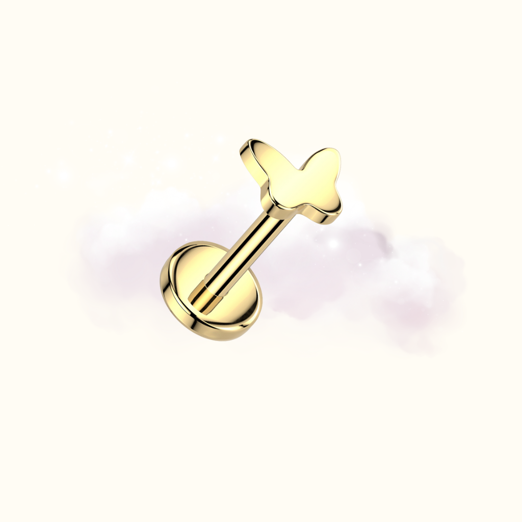Mini Butterfly Studs - Silver