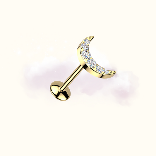 Moonbeam Studs - Gold