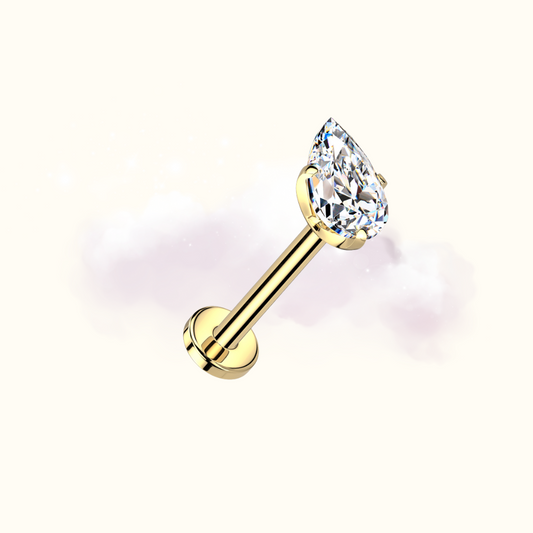 Teardrop Studs - Gold