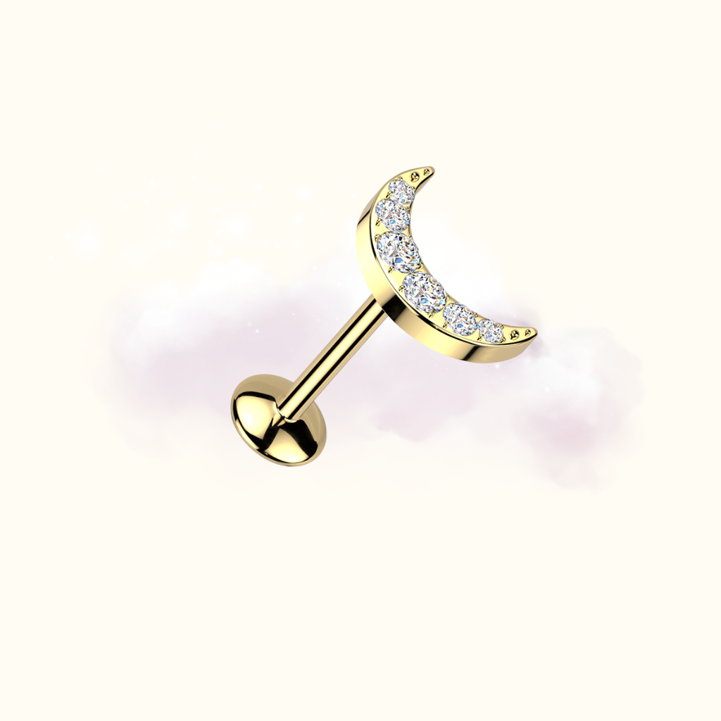 Moonbeam Studs - Gold